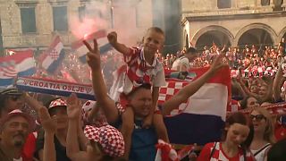 شادمانی کروات‌ها از نایب قهرمانی جام‌جهانی ۲۰۱۸
