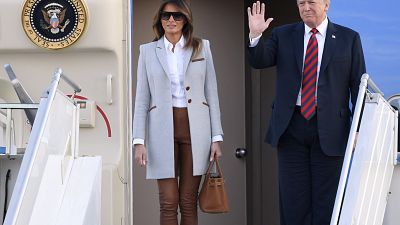 The US President has been touring Europe with the First Lady