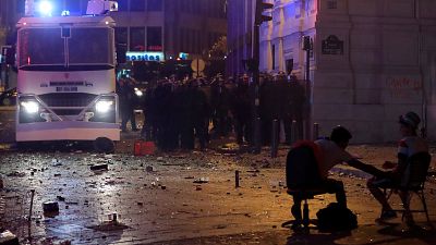 Violência mancha festejos em França