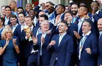Dünya Kupası şampiyonu Fransa’ya Paris’te coşkulu karşılama