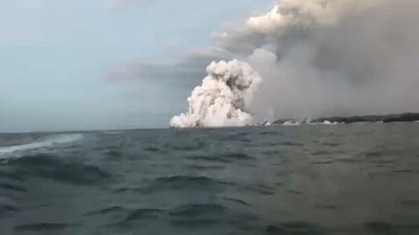 Explosão de lava provoca 23 feridos no Havai Explosão de lava provoca 23 feridos no Havai