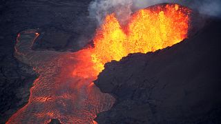 Der Vulkan Kulauea Anfang Juni