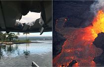 Hot lava smashes through roof of tourist boat 'leaving 23 injured'
