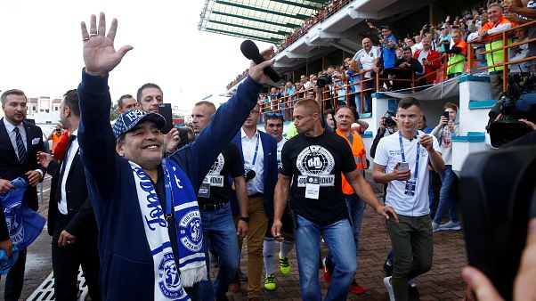 Maradona assume presidência de clube bielorrusso Maradona assume presidência de clube bielorrusso