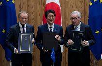 توقيع اتفاق تاريخي للتجارة الحرة بين الاتحاد الأوروبي واليابان