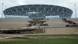 تخریب یکی از استادیوم های تازه ساز جام جهانی روسیه