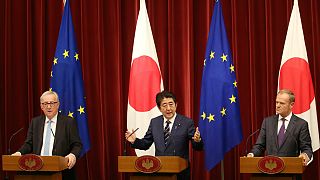 امضای توافقنامه تجارت آزاد میان ژاپن و اتحادیه اروپا