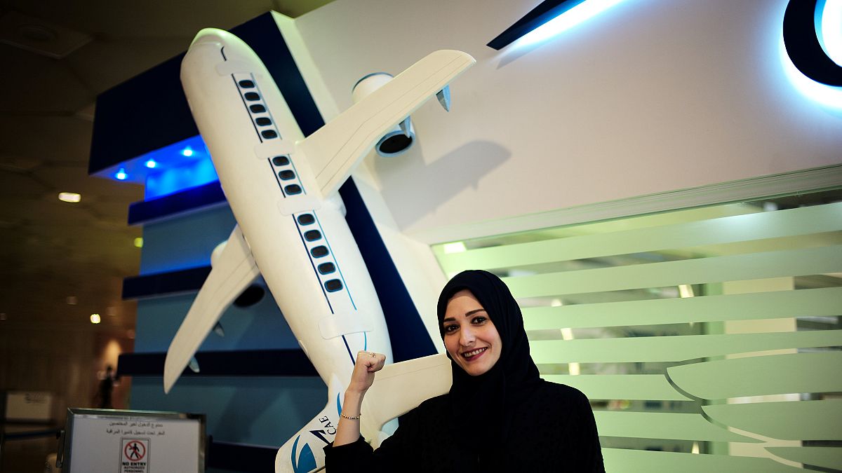 Suudi Arabisitan'daki Oxford Havacılık Akamemisi'ne başvuran Dalia Yashar 