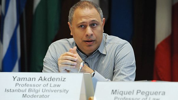 Bir konferans sırasında Prof. Dr. Yaman Akdeniz Bir konferans sırasında Prof. Dr. Yaman Akdeniz