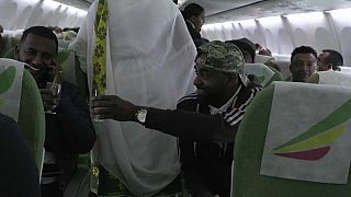 Les passagers du premier vol entre l'Ethiopie et l'Erythrée en 20 ans