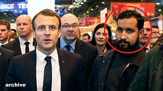 Alexandre Benalla et Emmanuel Macron - Paris, Salon de l'agriculture    