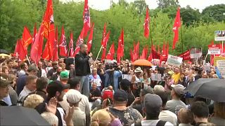 A nyugdíjreform ellen tüntettek Moszkvában