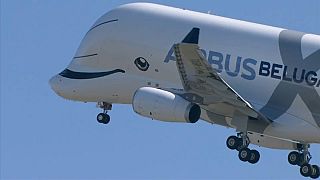 L'envol du Beluga XL d'Airbus