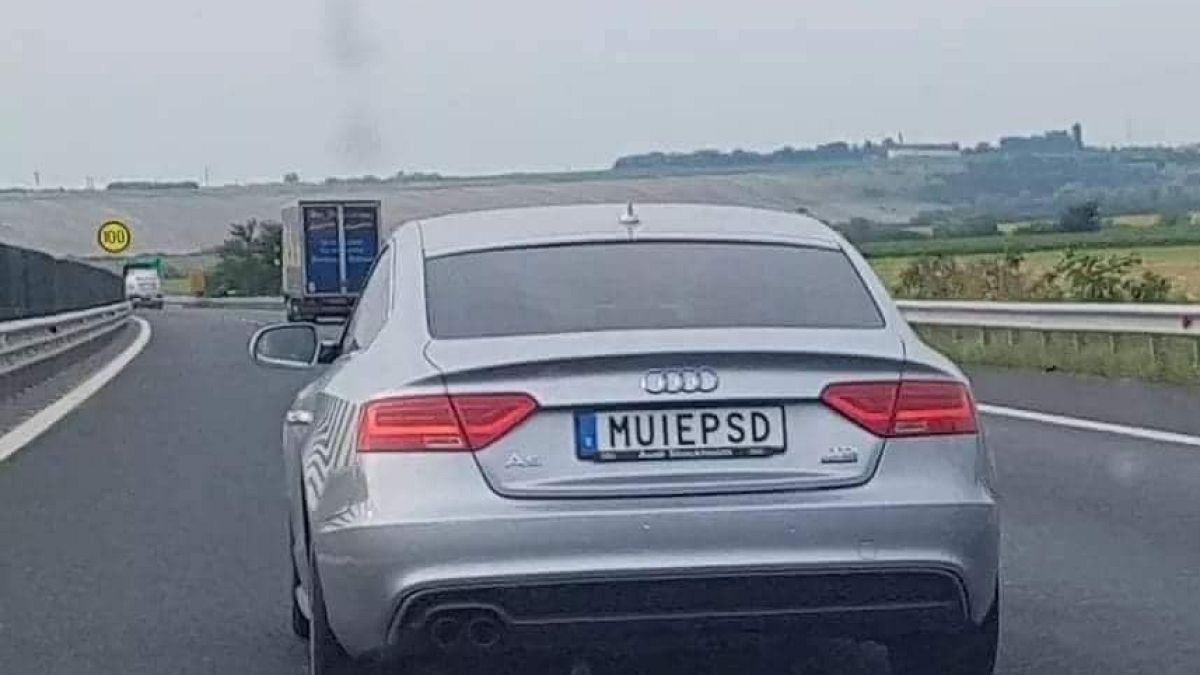 The controversial numberplate