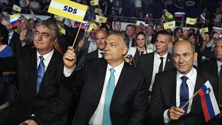 Orbán Viktor Janez Jansa pártjának rendezvényén májusban