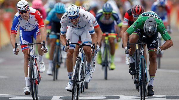 Tour de France: Νίκη για τον Σάγκαν-Πρωτιά για τον Τόμας Tour de France: Νίκη για τον Σάγκαν-Πρωτιά για τον Τόμας