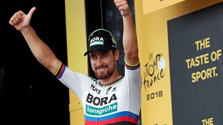 Peter Sagan keeps the green jersey