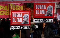Az IMF ellen tüntettek Buenos Airesben