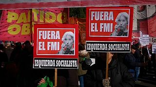Protestos em Buenos Aires contra o FMI
