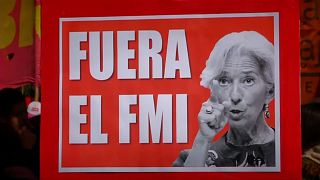Demonstrationen gegen IWF in Buenos Aires