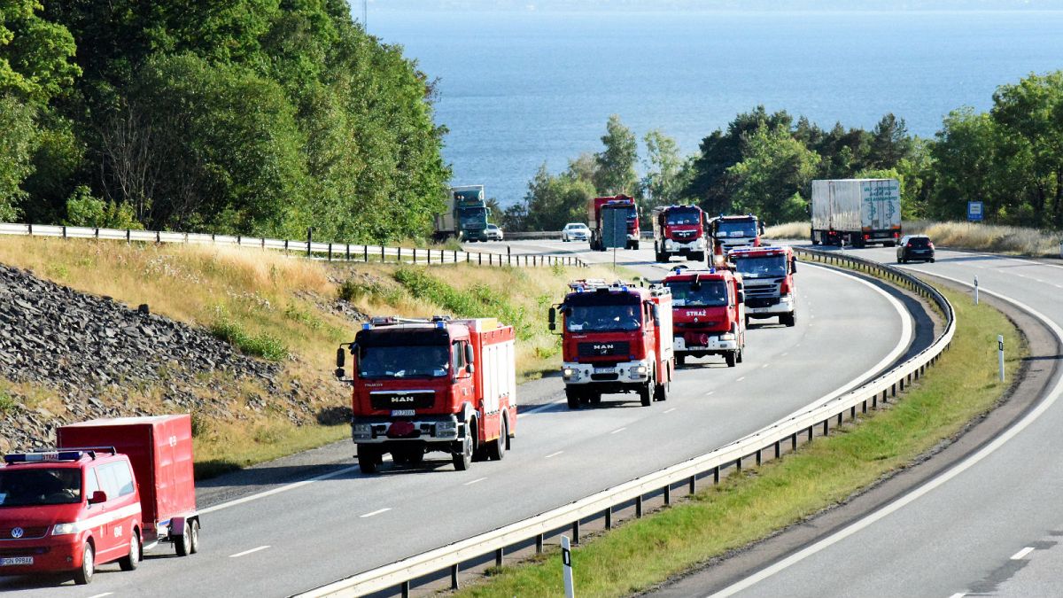Poland joins EU countries battling Sweden’s wildfires