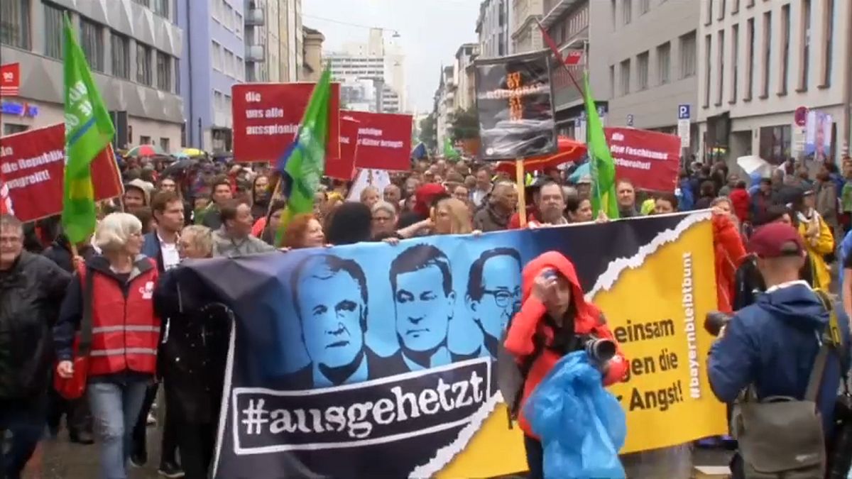 A CSU ellen tüntettek Münchenben