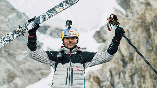 Andrzej Bargiel celebrates his success. Andrzej Bargiel celebrates his success.