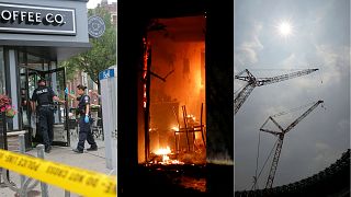Toronto shooting scene, wildfires in Greece, heatwave
