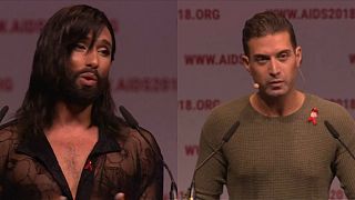 المرأة الملتحية وحفيد عمر الشريف يفتتحان المؤتمر الدولي حول الإيدز