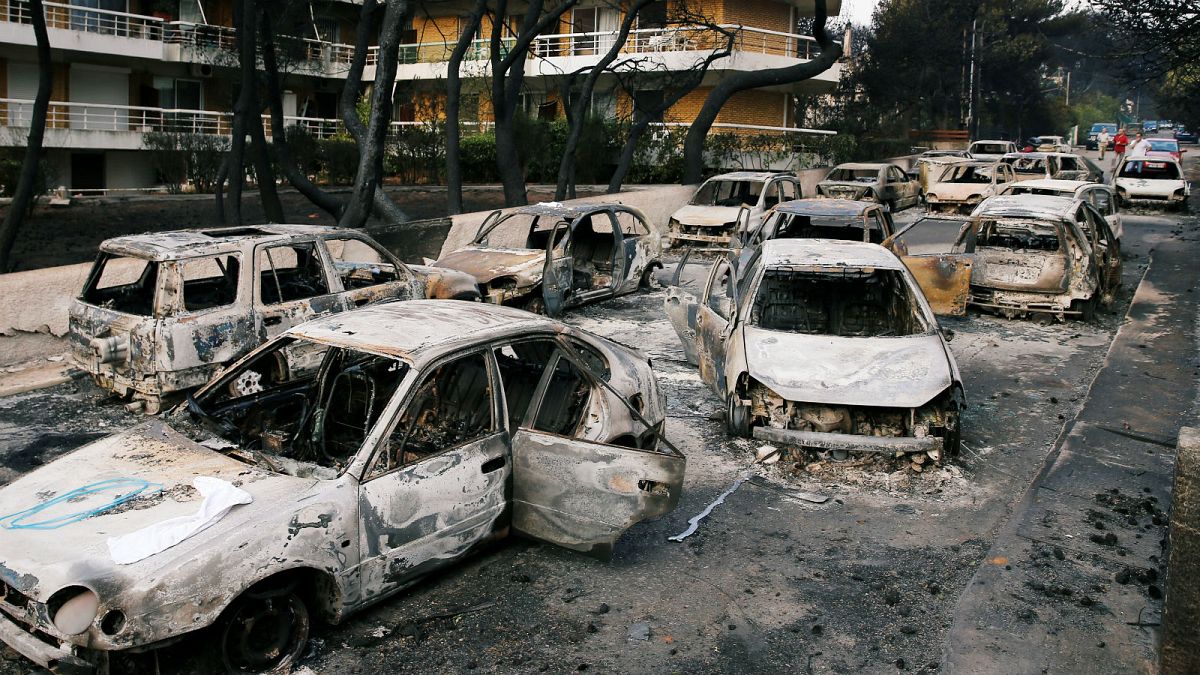 Grèce : les corps de 26 personnes piégées par les flammes retrouvés