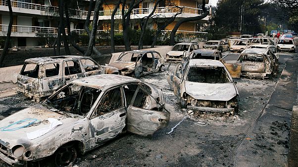 Grèce : les corps de 26 personnes piégées par les flammes retrouvés Grèce : les corps de 26 personnes piégées par les flammes retrouvés