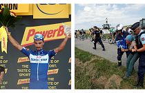 Julian Alaphilippe gana una etapa marcada por las protestas en el Tour de Francia