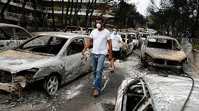خسارت‌های جانی و مالی در پی آتش‌سوزی در جنگل‌های یونان