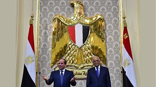 الرئيس المصري عبد الفتاح السيسي ورئيس مجلس النواب علي عبد العال