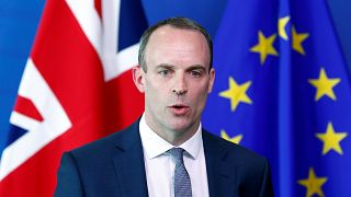 Britain's Secretary of State for Exiting the EU Raab in Brussels, 19 July