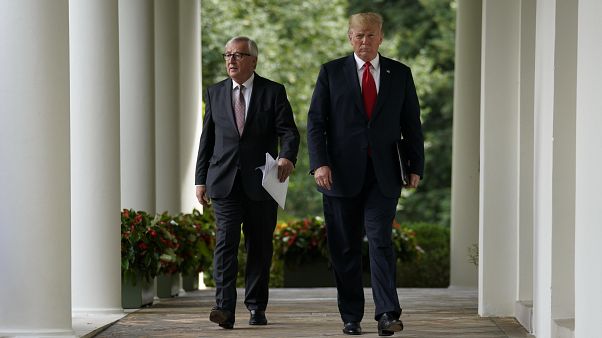 Jean-Claude Juncker et Donald Trump à la Maison Blanche Jean-Claude Juncker et Donald Trump à la Maison Blanche