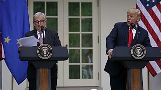 Trump meets with European Commission President Juncker