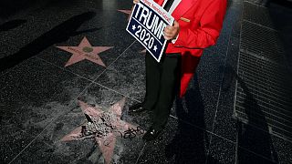 Estrela de Trump no Passeio da Fama vandalizada