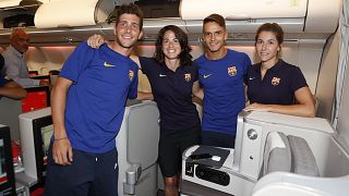 Tournée mista del Barça: calciatori in business, calciatrici in classe turistica