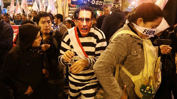 Peru corruption protests Peru corruption protests