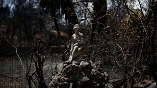 Memorial service for Greek wildfire victims