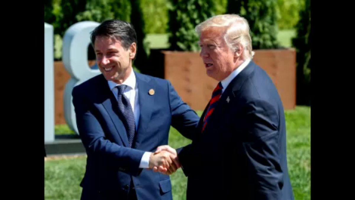 Giuseppe Conte trifft Donald Trump