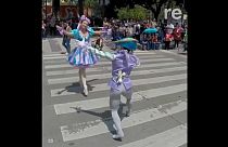Bailarinas toman las calles de la capital de México