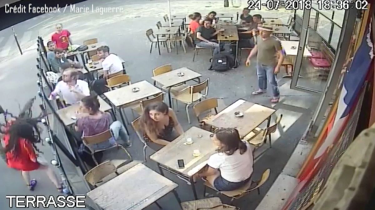 French student slapped for standing up to harasser 