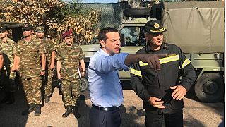 Tsipras visita la zona cero del trágico incendio