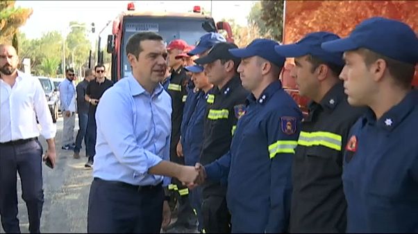 Tsipras besucht Katastrophengebiet Tsipras besucht Katastrophengebiet