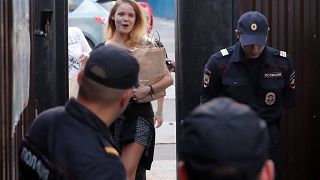 Pussy Riot activists are re arrested after having served 15 days in detention
