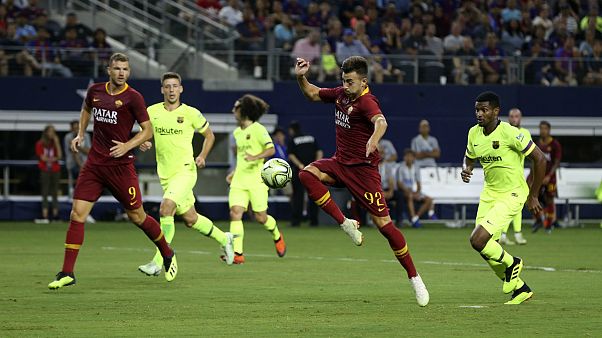 Stephan El Shaarawy em destaque no triunfo da AS Roma diante do Barça Stephan El Shaarawy em destaque no triunfo da AS Roma diante do Barça
