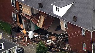 5 personas rescatadas en el desplome de una vivienda en Pensilvania