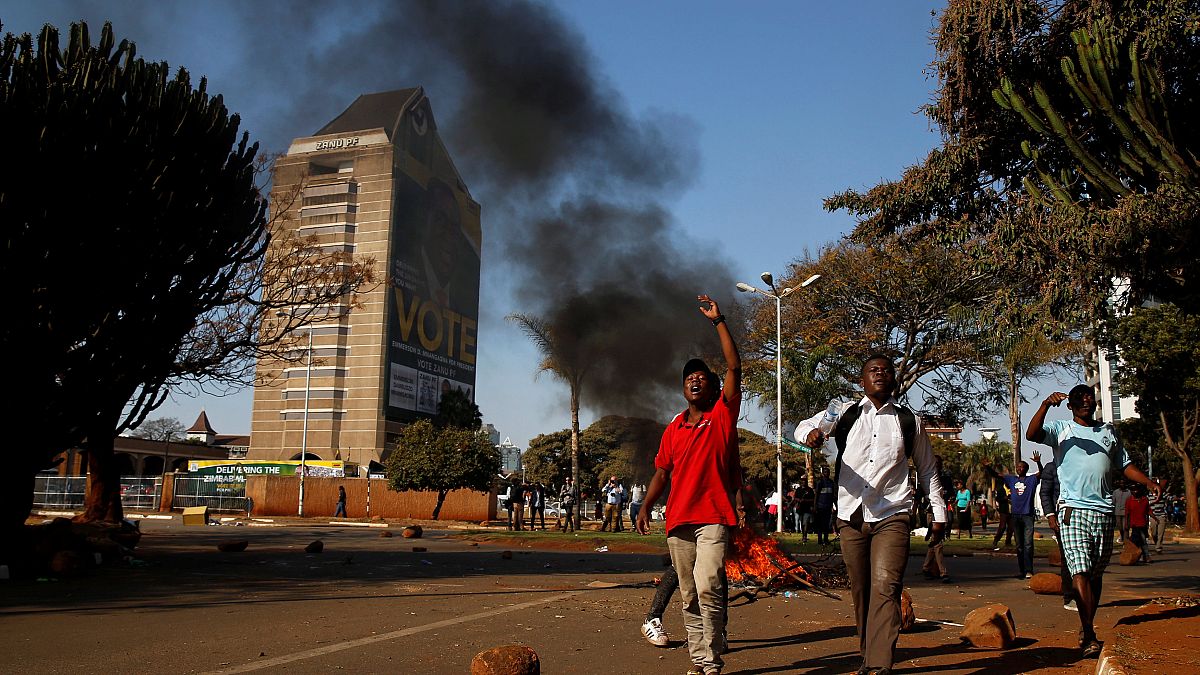Зимбабвийцы протестуют против результатов выборов